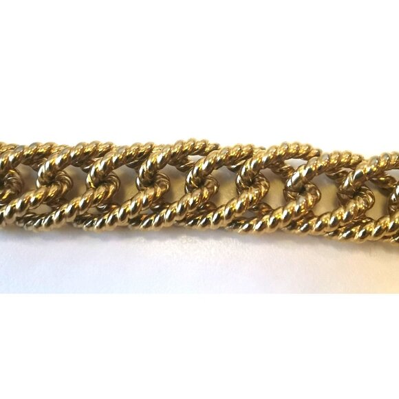 Alfred Sung Braided Gold Tone Necklace Vintage - Picture 5 of 9